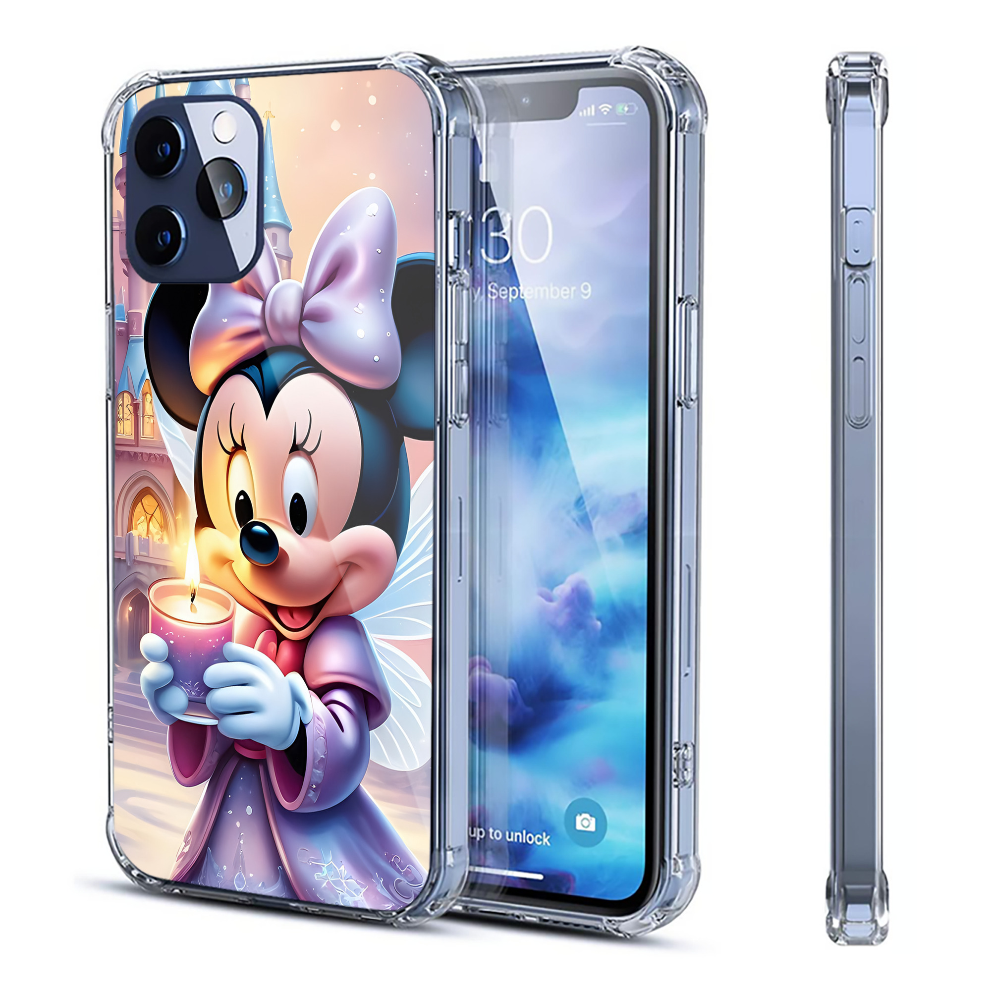 ミッキーマウス Mickey Mouse 【iPhone 12シリーズ対応】透明スマホケース（クリアソフトケース）
